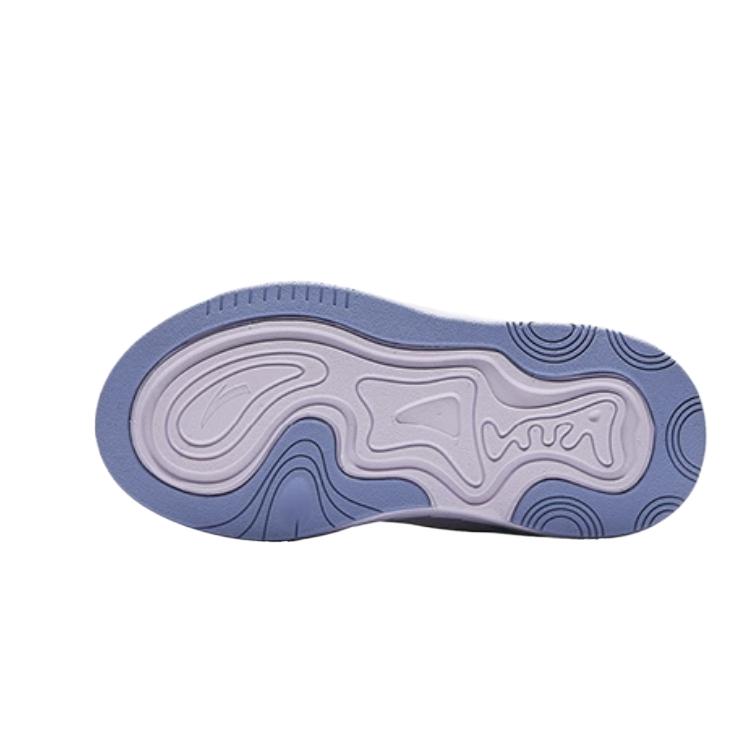 Anta Kids Fashion Trendy Versatile Kids Skate Shoes Kids Sneakers Anta-White Misty-Purple Brocade-Green 322539931-4