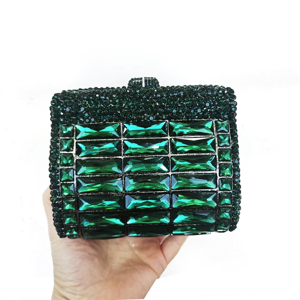 New Diamond Dinner Bag Glass Rhinestone Banquet Rhinestone Clutch Purse