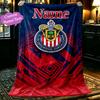 1pc Club Deportivo Guadalajara (2) Blanket, Home Printed Throw Blanket - Soft Blanket Gift for Family, Washable Sofa Bed Blanket