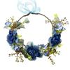 Boho Fluffy Flower Headdress Gradient Sweet Flower Crown Artificial Flower Headband  Weddings