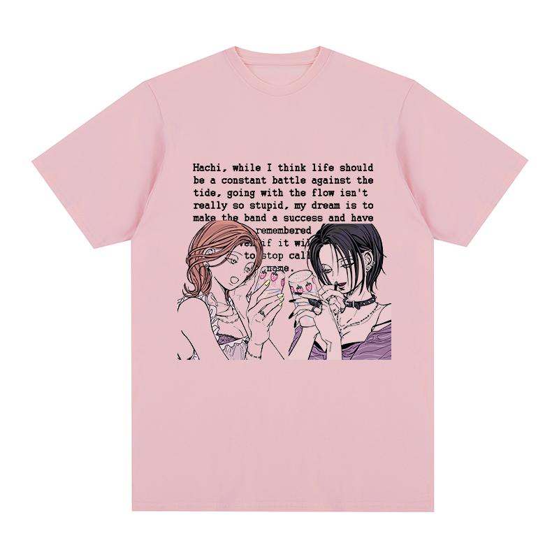 NANA Osaki Black Stones Vintage tshirt Anime Cartoon Gift Idea Unique Cotton Men T shirt New TEE TSHIRT Womens tops