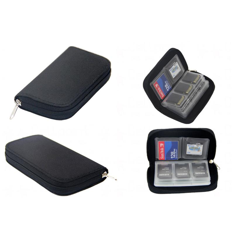 Memory Card Storage Bag Carrying Case Holder 22 Slots For CF/SD/Micro SD/SDHC/MS/DS Game Collect Bag Accessories Memory Card Box