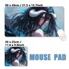New Design Japanese Anime Overlord Skull Ainz Ooal Gown Albedo Sexy Girls Black Mouse Pad Mousepad XXL Keyboard Desk Mat