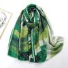 2024 Spring And Autumn Winter New Cotton And Hemp Long Thin Scarf Travel Versatile Sunscreen Warm Shawl For Women