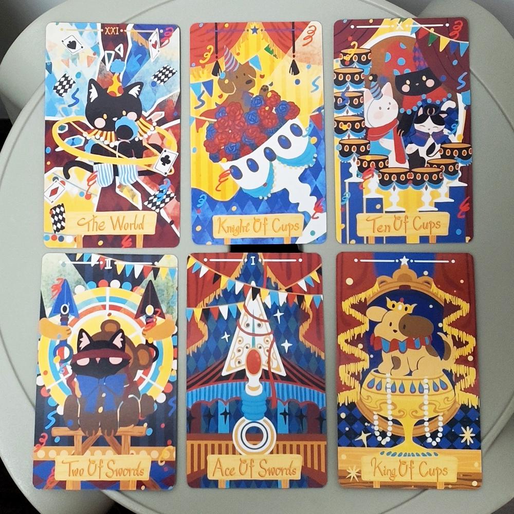 Dramagiac Tarot Deck 10,3*6cm 78 Stück Rider Waite Stil Tarotkarten Blaue Edition Hexisches Geschenk