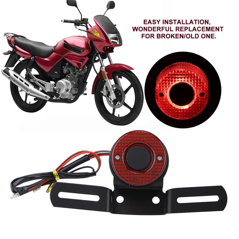Motorcycle Modification Universal Retro  LED Taillight Brake Light