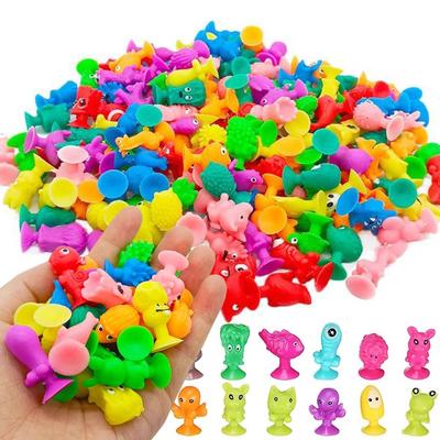 30 kusů 2,5 cm Mini přísavka Kreslené zvířátka Ovoce 100+ stylů Náhodné Loď Kreslené panenky Kreativní stolní doplňky