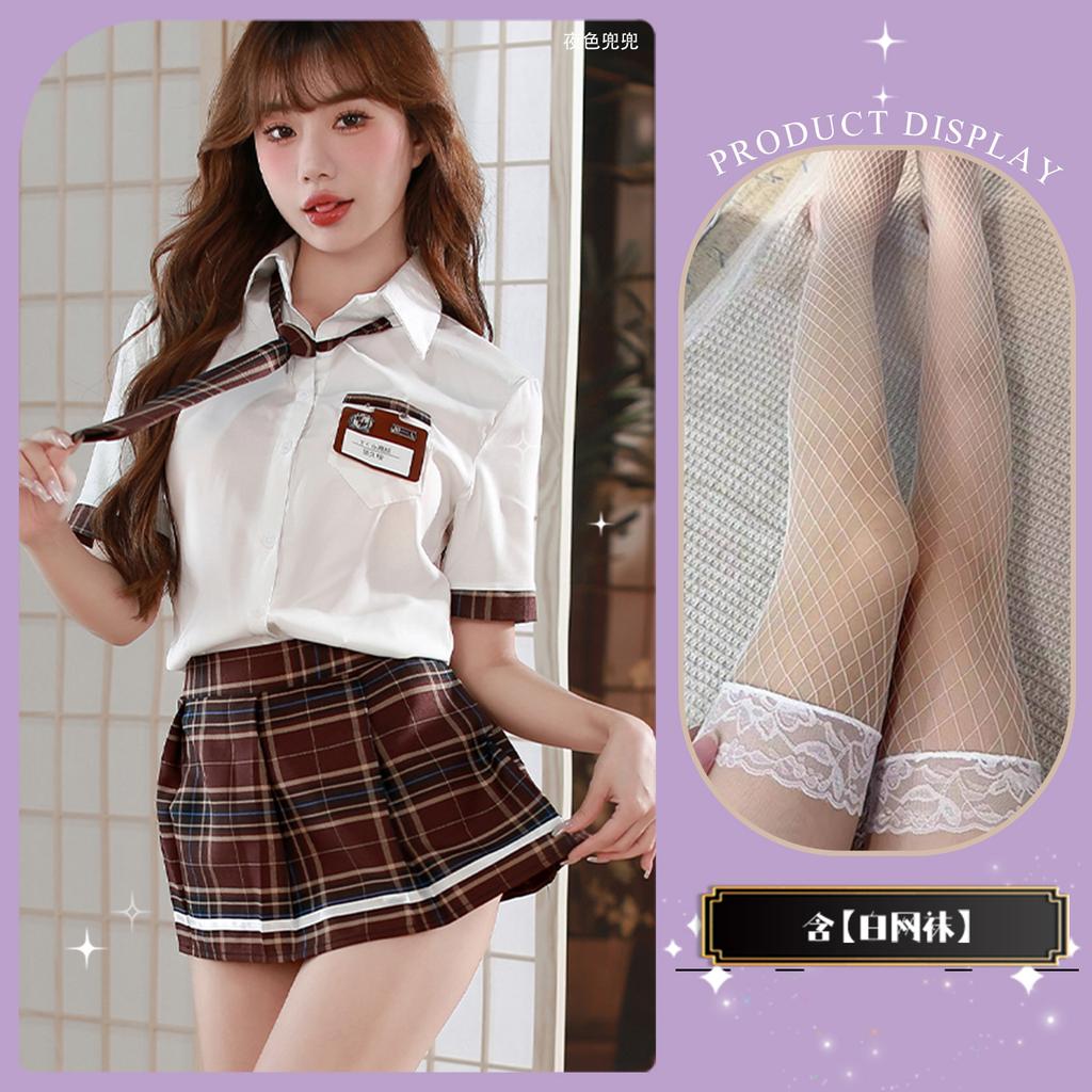 Sexy Underwear Sexy School Uniform Adult Products Cosplay Pure J Pleated Skirt Set