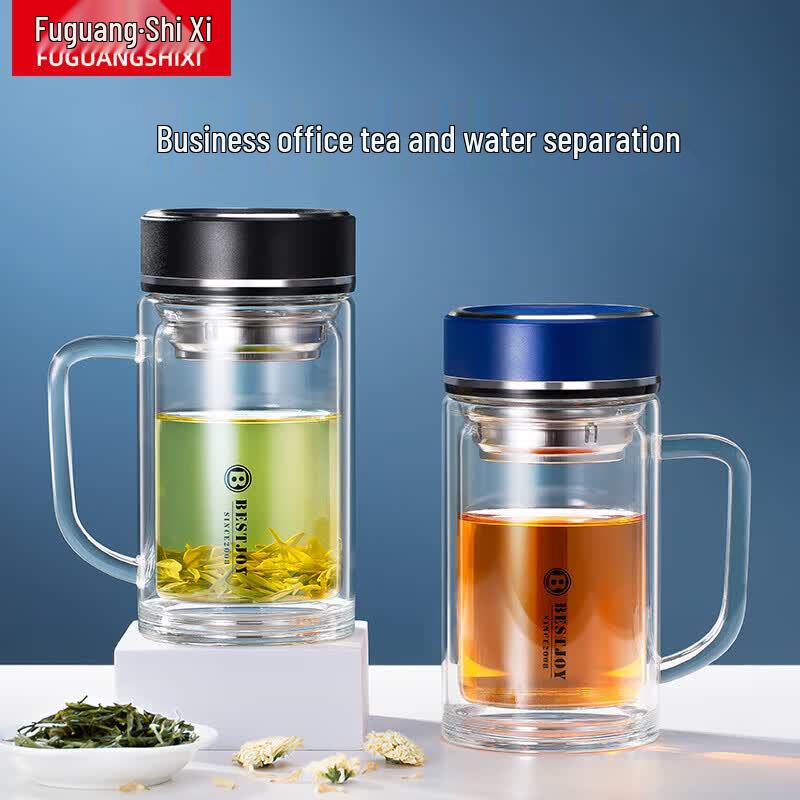 FUGUANG BestJoy Premium Double-Wall Glass Office Mug