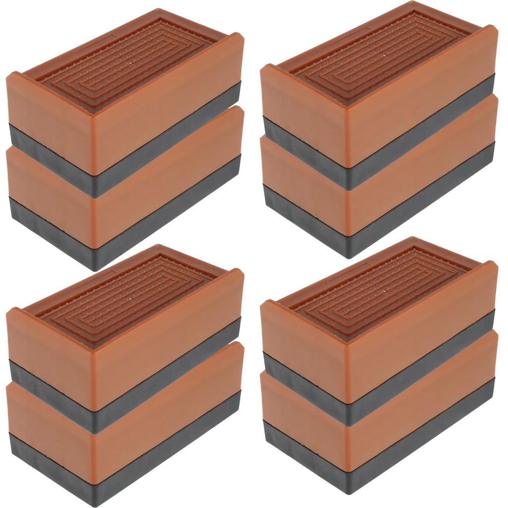 24 STÜCKE/4 STÜCKE Verstellbare Schreibtischlifte Beinverlängerungen Bettenmöbelerhöhungen Rutschfest Stoßdämpfung für Betterhöhungen Tisch Couch Stuhl