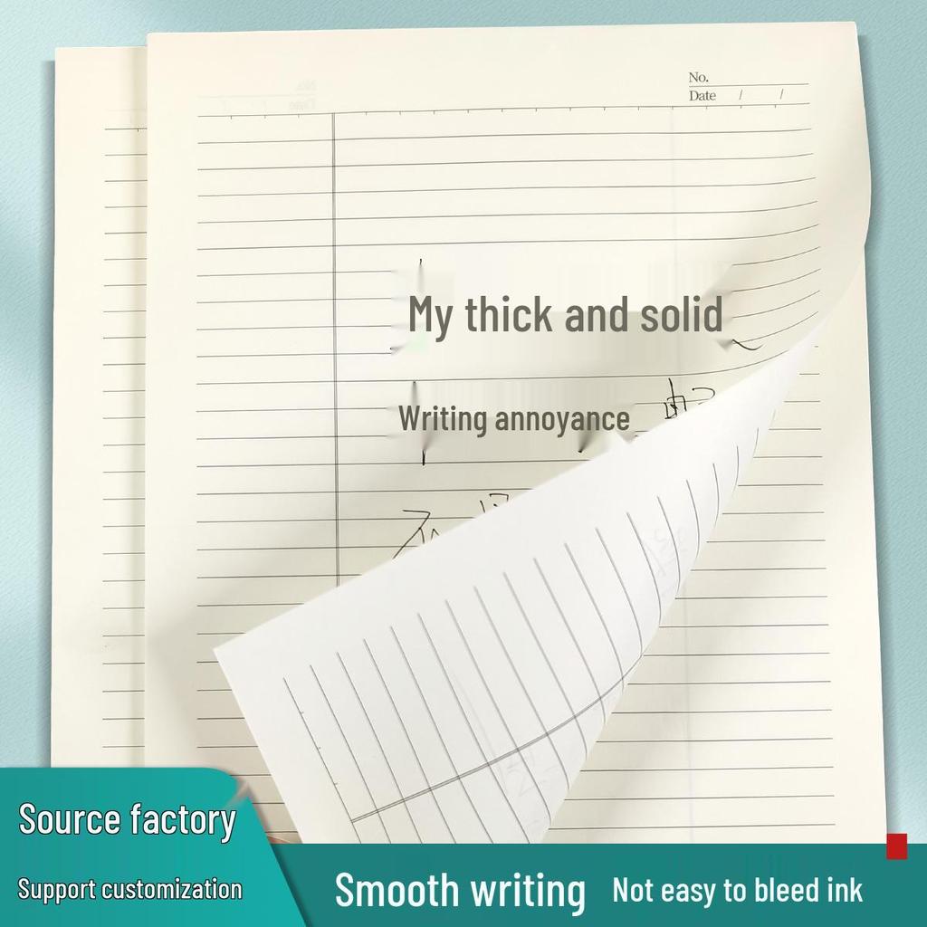 American Style Lined & Grid Paper Draft Pad with Sticky Notes for Homework & Exams