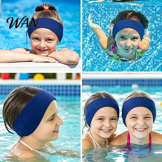 Portable Swim Headband Reusable Ear Band Keep Ears Dry & Swimming Hairband Prevent Swimmer's for Kids and Adults Water Sports