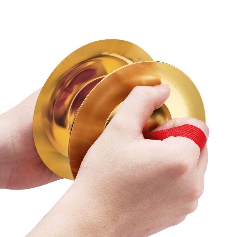 1 Pair Durable Belly Dance Finger Cymbal Brass Dancing Music Equipment Accessory