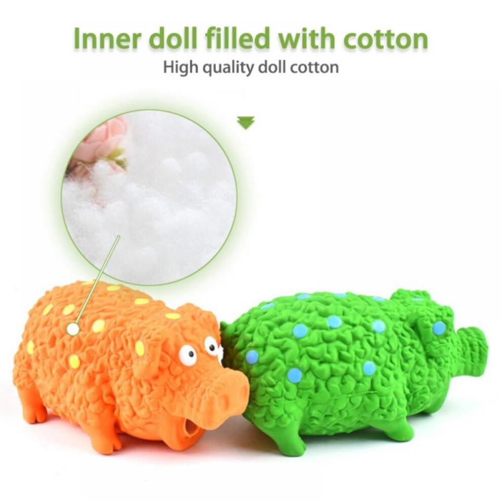 Large Pig Dog Toy for Dogs Latex Rubber Squeeze Grunting Sound Interactive Play