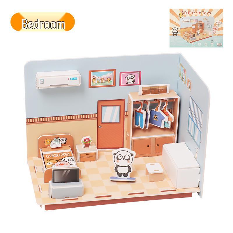 

3D Пазл Тихая Книга: Развивающая игрушка ручной работы для девочек в возрасте 3-6 лет