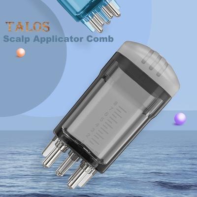 Applicatore per olio per capelli da 8 ml con bilancia precisa, pettine applicatore per massaggio del cuoio capelluto, pennello per erogatore di siero per capelli portatile e trasparente, pettine per applicazione delle radici dei capelli