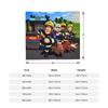 Fireman Sam Wool Blankets Firefighters Novelty Throw Blankets for Bed Sofa Couch 150*125cm Rug Piece