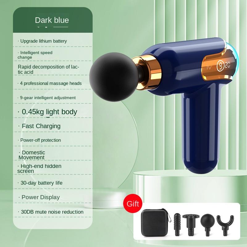 LCD Intelligent Frequency Control Fascia Gun Mini Portable Usb Whole Body Massager Electric Neck Membrane Instrument