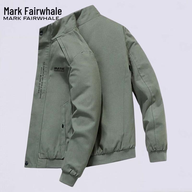Mark Fairwhale Men's Casual Stand Collar Jacket