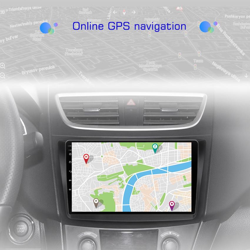 2din 8G+128G Android 10 Car Radio Multimedia Player Carplay Auto GPS Navigation NO DVD For Suzuki Swift 4 2011-2015
