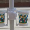 1PC New Beach Umbrella Umbrella Bracket Outdoor Umbrella Water Cup Holder Multi-function Leak-proof Cup Holder Camping Gear