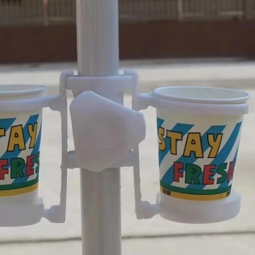 1PC New Beach Umbrella Umbrella Bracket Outdoor Umbrella Water Cup Holder Multi-function Leak-proof Cup Holder Camping Gear