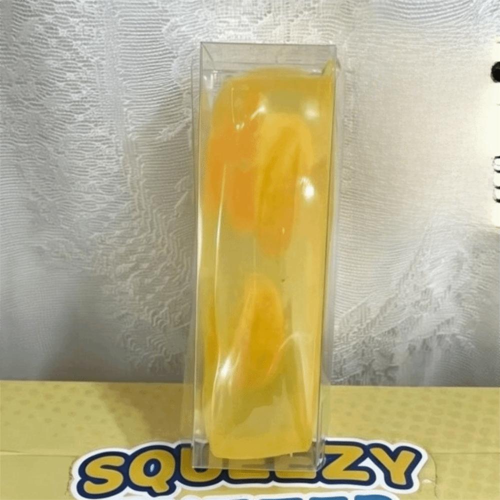 Transparent Reduce Pressure Toy Kawaii Fruit Ice Cube Squishy Toy Fruit Ice Cube Toy Desk Decor