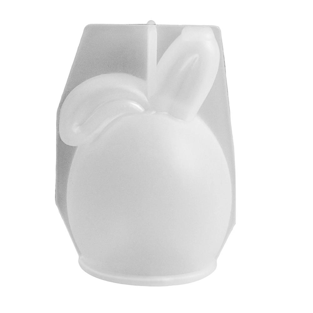 Easter Rabbit Casting Mould Silicone Bunny Aromatherapy Candle Mold DIY Rabbit Candle Making Mould for Party Decoration
