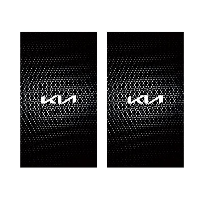 ALAZ2 Auto Mittel Säule Kratzschutz Dekorativer Aufkleber Für KIA EV6 Stinger RIO Sorento Picanto Ceed Borrego Syros K4 K5 4XL gray