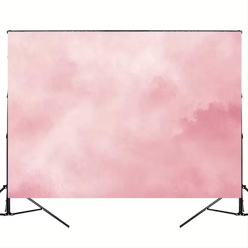 2D Pink Watercolor Backdrop, Large 230x180cm, for Baby Shower, Birthday Party & Wedding Photo Shoot