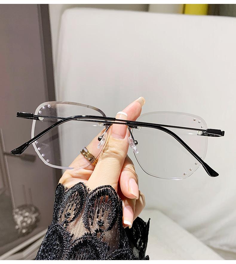 Outdoor Color Changing Myopia Glasses Luxury Women Men Irregular Photochromic Eyeglasses Finished Optical Minus Eyewear Diopter Quality
