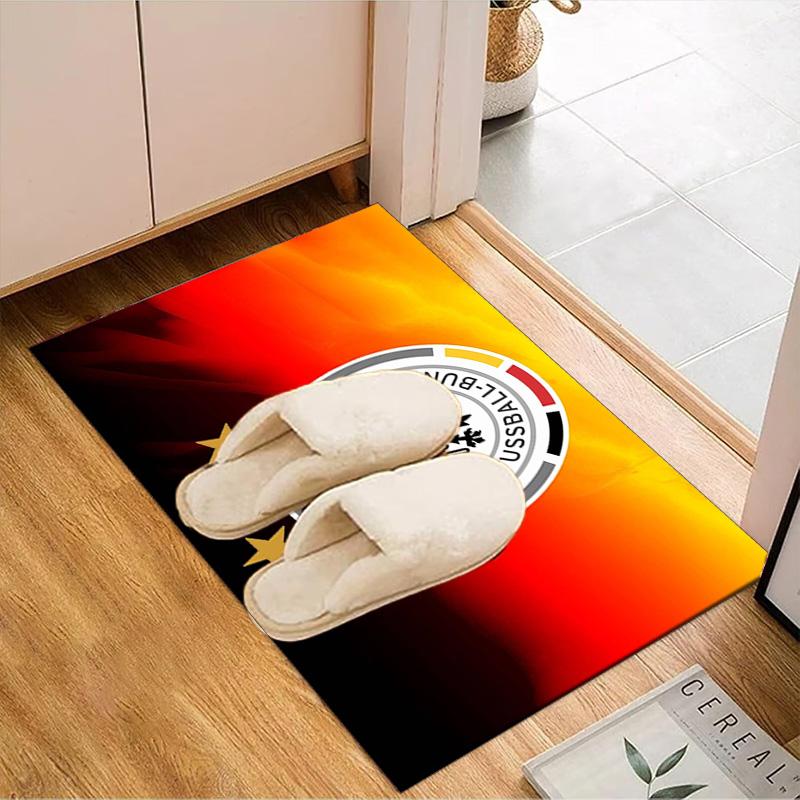 Germany Football Emblem Printed Office Carpet Chair Cushion Entryway Rug, Rugs for Living Room, Bedroom Christmas gifts