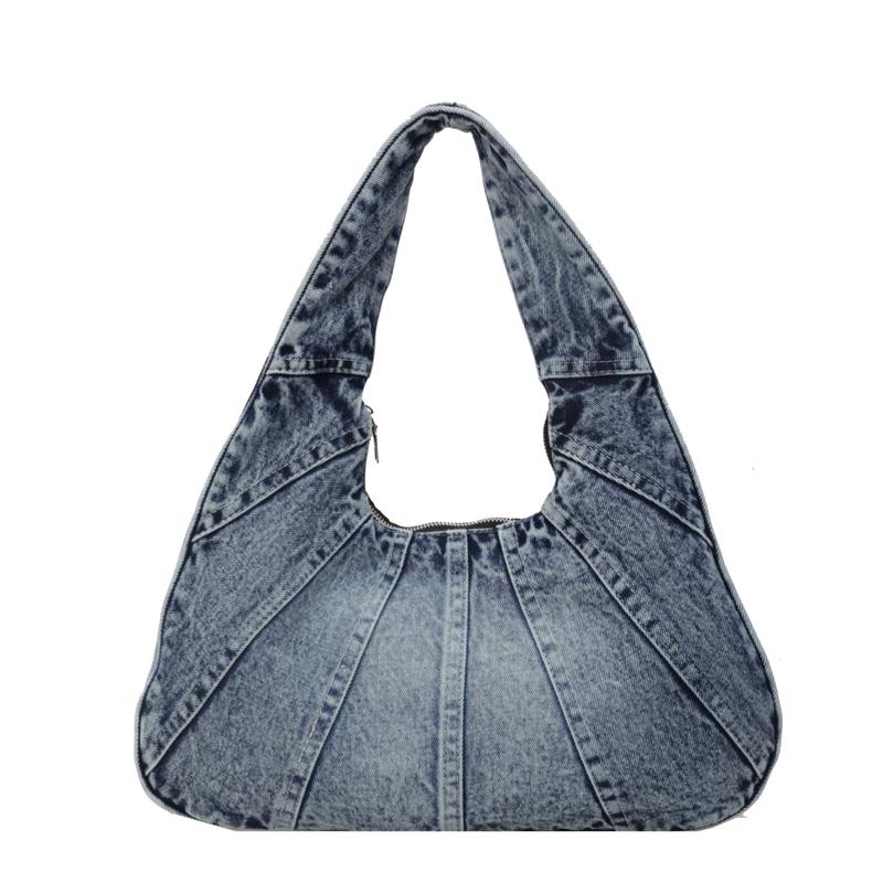 Denim Half-moon Shoulder Bags for Women Women's Bags and Purses Female Bags Large Bag