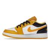 Air Jordan 1 Low GS Taxi White Kids Sneakers Yellow Black 553560-701