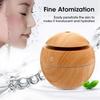 Mini Woodgrain Ultrasonic Humidifier USB Essential Oil Diffuser Portable Desktop Aromatherapy Air Humidifier for Home Office Use
