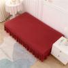 Skirt-Style Sofa Bed Cover Without Armrests Folding Simple Non-Slip Dust-Proof Sofa Cover Solid Color Modern Simplicity