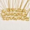 CARLIDANA Hot Sale Cute Bubble Balloon 26 English Letter Pendant Stainless Steel O-chain Gift Jewelry for Women Name Letter