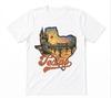 Texas Desert Cowboy Western State Pride Cactus Unisex White T-shirt