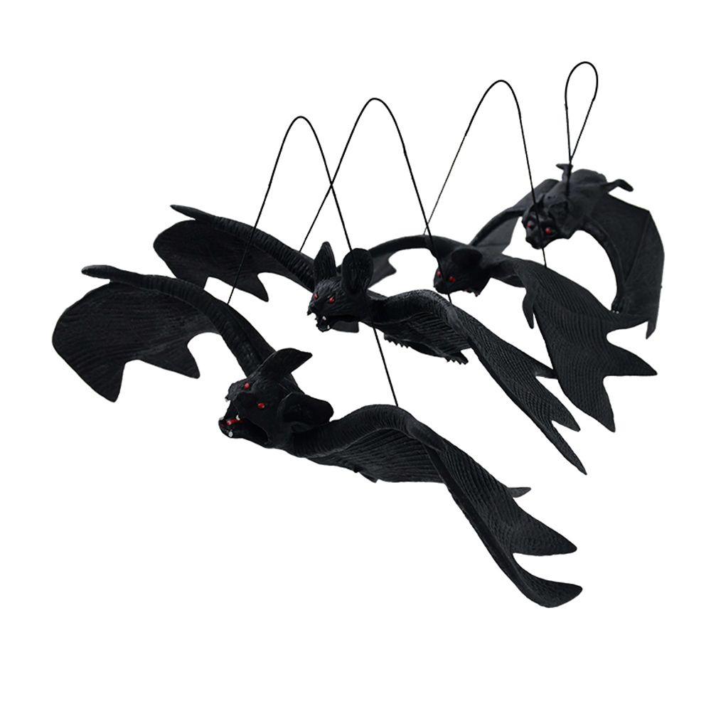 Halloween Hanging Decoration Lifelike Fake Bat Haunted House Horror Props Haunted House Decoration