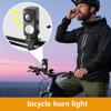 Fahrrad-Frontlicht Wasserdicht LED Wiederaufladbar mit Hupe Lenkerhalterung Mountainbike-Licht für Straße Elektrofahrrad Nacht