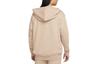 Nike Sweatshirts Women's Beige Hooded Moderate Cardigan DM6416-200