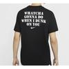 Nike T Shirts Men's Black Crew Neck Moderate Straight Fit CD1287-010