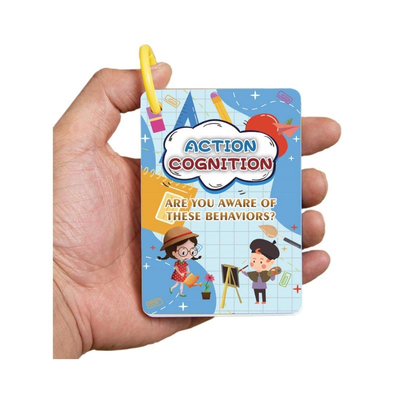 Parent Child Interactive Question Answer Flash Cards Early Educational Cognitive Game Cards For Kids 50pcs