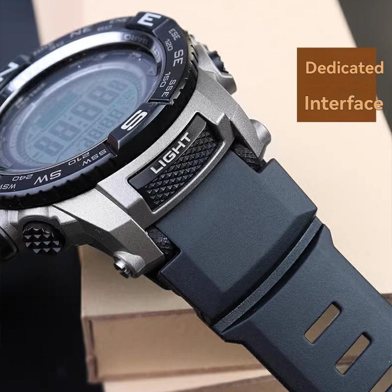 For Casio PROTREK PRG-260/270/550/250 Silicone WatchBand PRW-3500/2500/5100 Dedicated interface rubber strap Black men Bracelet