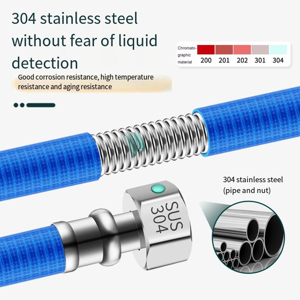 Corrugated Stainless Steel Flexible Water Heater Connector Hose for Inlet Water