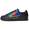 Superstar Pure 'Colorful Trefoil - Core Black' (Unisex) Core Black / Red / Blue Skate Shoes FU9518