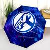 FC Schalke 04  Pattern, Automatic Folding Umbrella, Portable and Foldable Design, 8 Ribs, a Christmas or Birthday Gift.