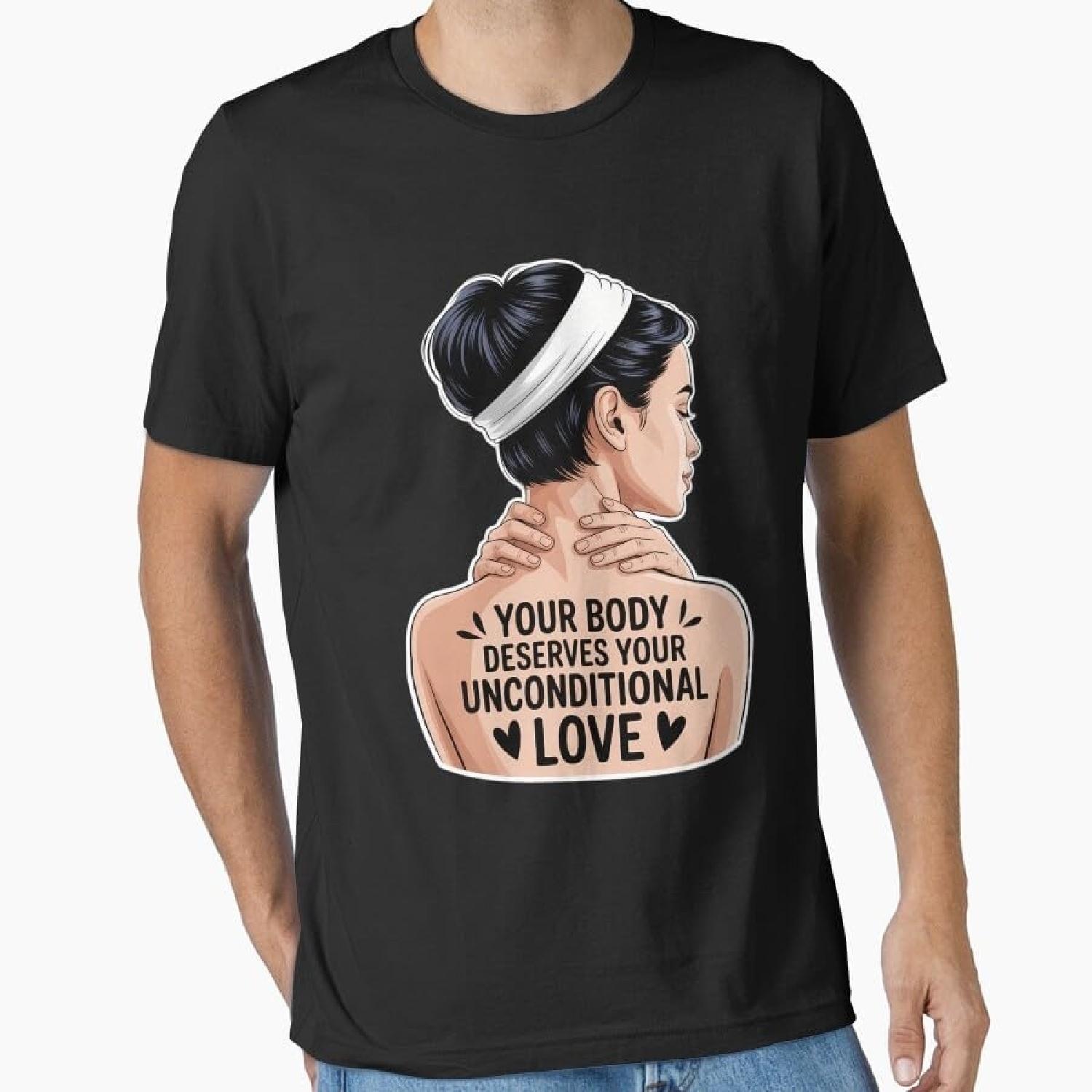 YourBodyDeservesYourUnconditionalLoveMentalHealth T-Shirt Sweatshirt Hoodie Tanktop for Men Women Kids XXXXXL разноцветный