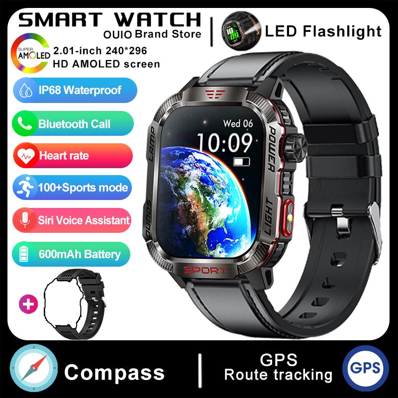 LIGE Smartwatch Uomo 1.85 Pollici, Batteria 800mAh 70 Giorni, 120 Modalità Sport, 3 Cinturini, Orologio Telefonico Con Frequenza Cardiaca E Sonno, Impermeabile IP68