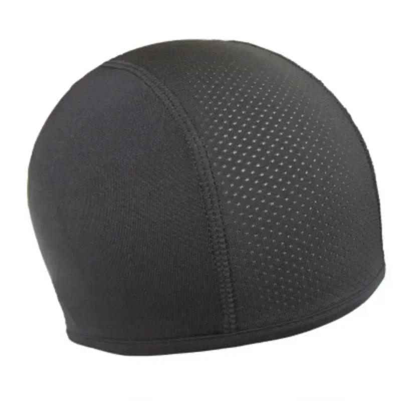 Motorcycle Cycling Cap Quick Dry Breathable Moisture Wicking Under Helmet Beanie Inner Lined Dome Sport Cap Motor Accessories